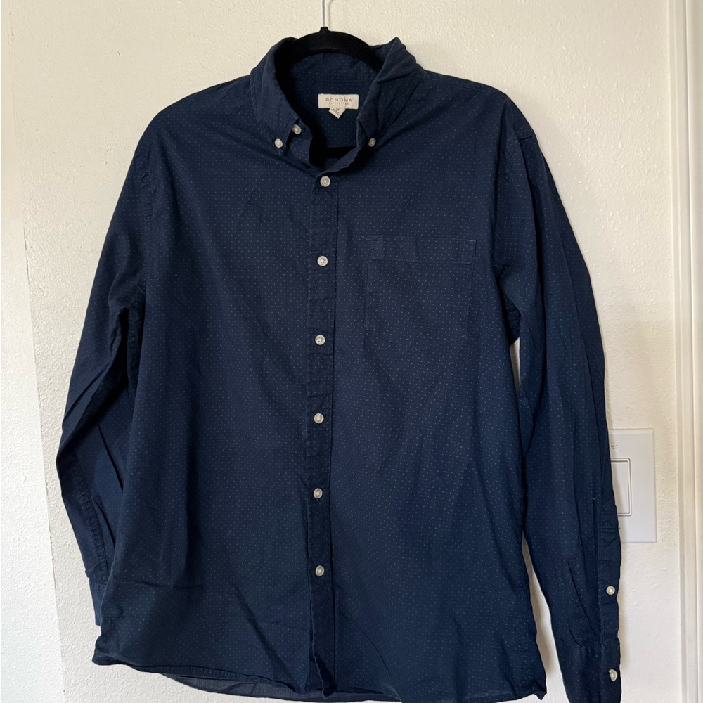 Sonoma Blue Casual Button Down Shirt